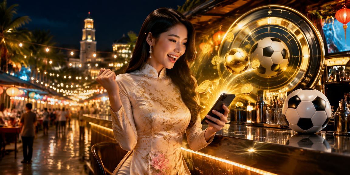 Người dùng xem kèo bóng đá và đặt cược qua điện thoại tại Phú Quốc
